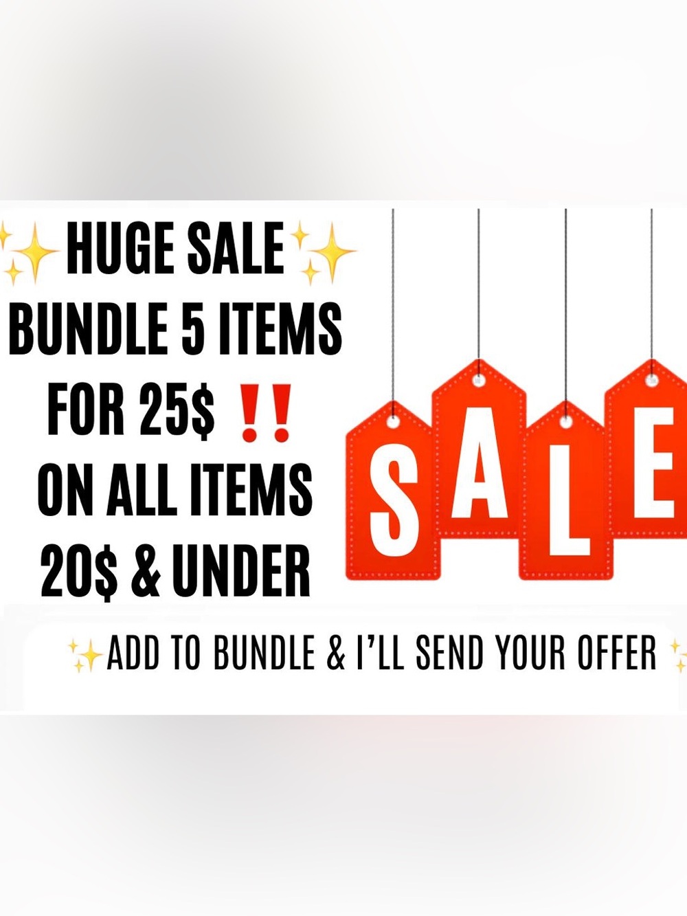Red Sale Tag Graphic Accessory - Unbranded